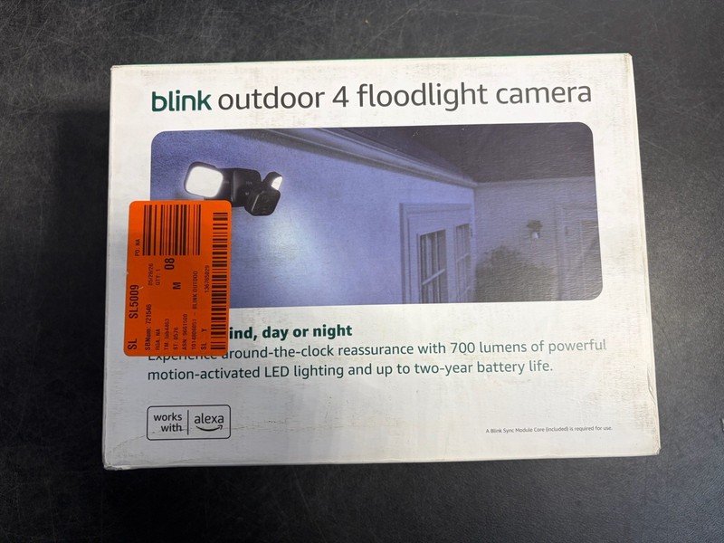 Blink Outdoor 4 Floodlight Camera Battery Powered Sync Module Core New gallery