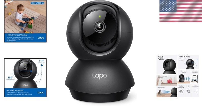 C201 1080P Baby Monitor with Pan/Tilt & Instant Notifications - Secure Your Home gallery