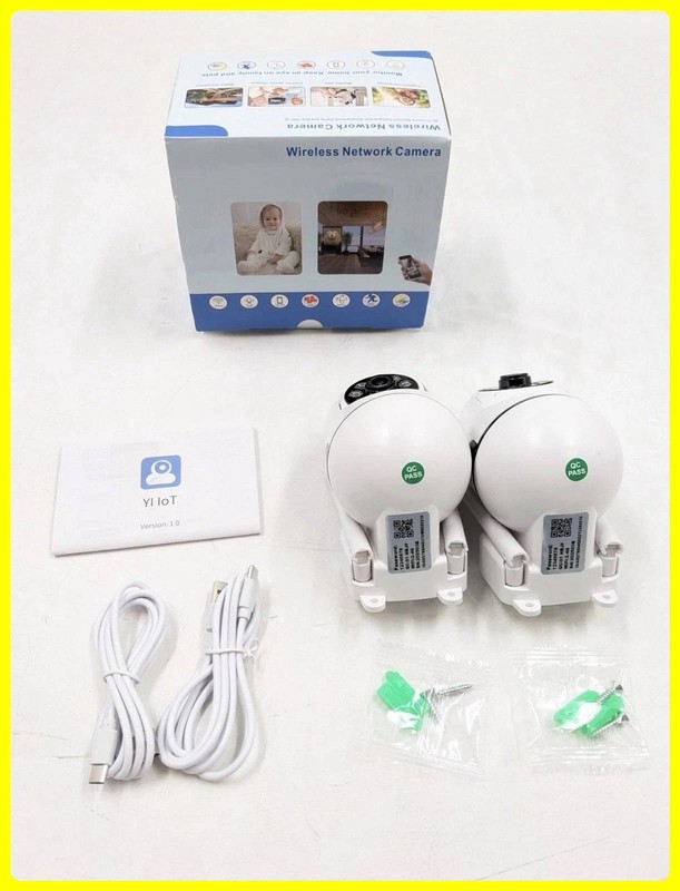 Wireless Smart Network Camera Lot Of 2 Wi-Fi Home Monitor (CB201) – White