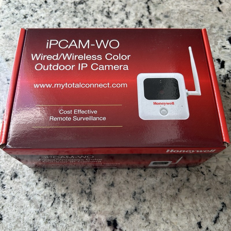 NEW! Honeywell iPCAM-WO Color IP Wireless Outdoor Security Camera White IP65