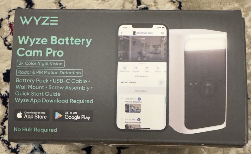 Wyze WYZECOP Battery Cam Pro Security Camera - White gallery