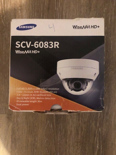 Samsung -WiseNetHD+ Security Camera SCV-6083R - New Open Box gallery