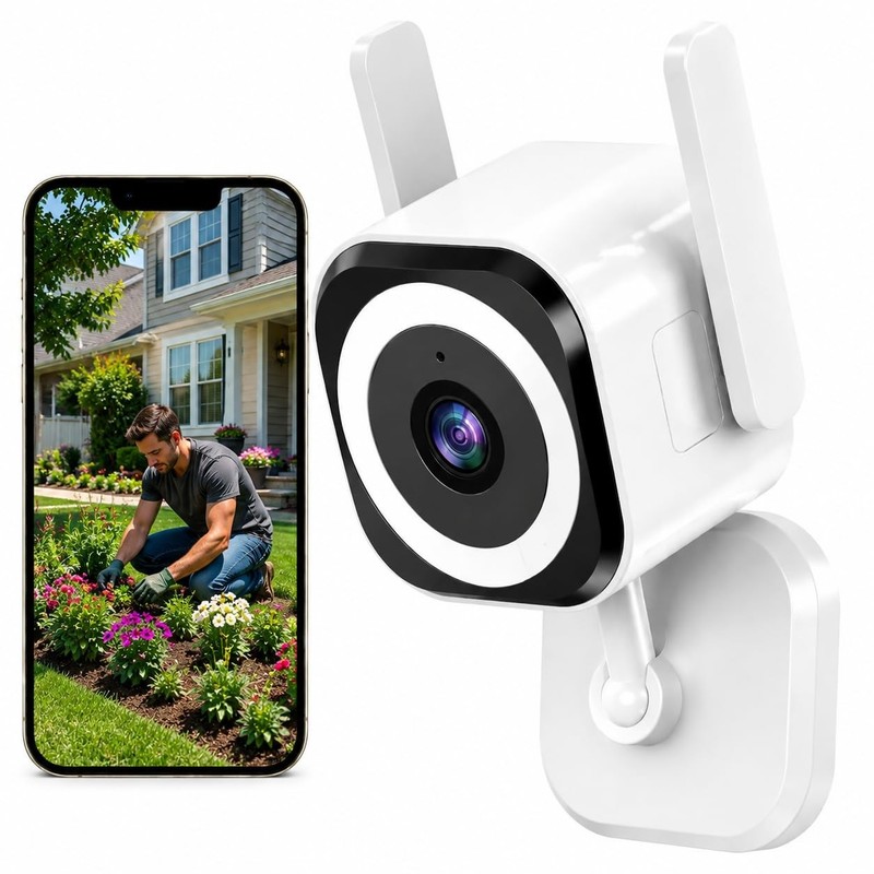Cameras for Home Security Indoor Outdoor, Dual Antenna 5G/2.4G WiFi Security …
