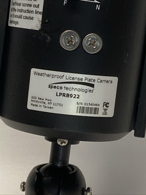 Speco Technologies LPRB922 License Plate Camera License Plate Recognition Y6 gallery