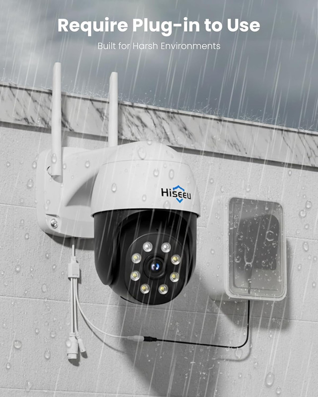 4K 8MP Security Camera Outdoor, Wireless Home Security Camera with Pan & Tilt, W gallery