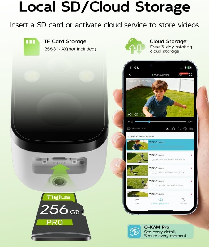 2K Solar Security Camera with Color Night Vision & AI Detection – Weatherproof gallery