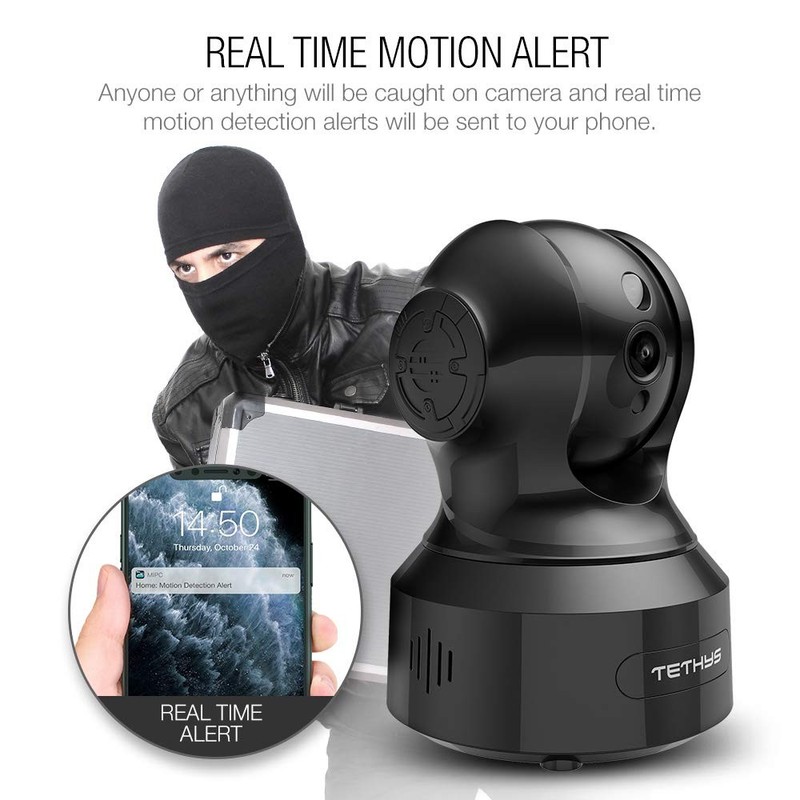 Wireless Security Camera 1080P Indoor Alexa Pan Tilt WiFi Dome Night Vision gallery