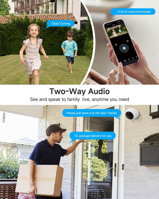B200 Security Camera Wireless Outdoor Magnetic, 1080P Cameras for Home Security, gallery