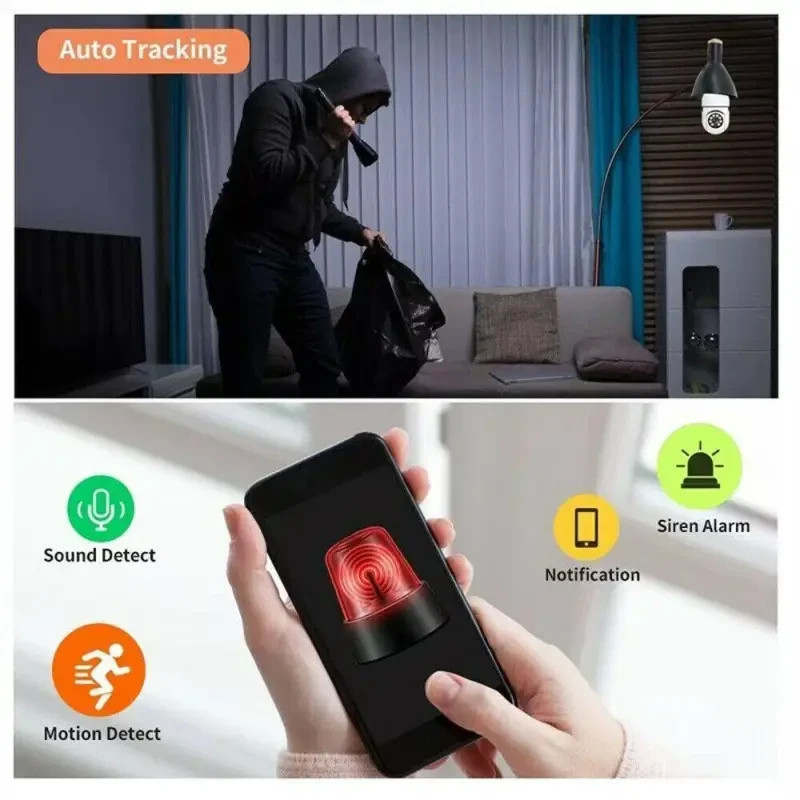 IR E27 Light Bulb Camera 1080P HD Wireless Wifi Smart Home Security Camera gallery