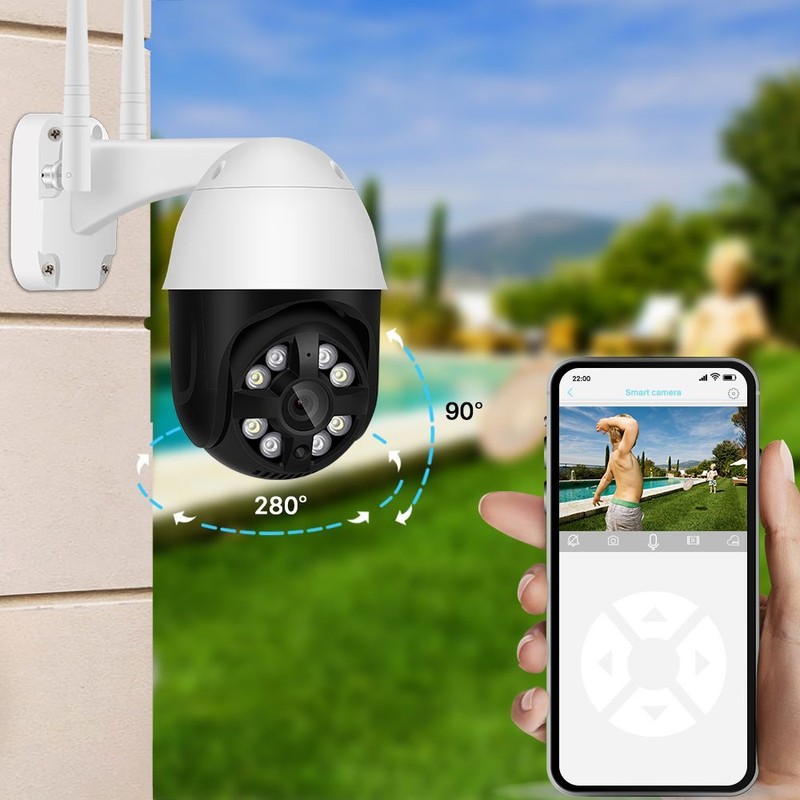 1080P PTZ IP Camera 2MP Color Night Vision Auto Tracking Wireless CCTV SmartCam gallery
