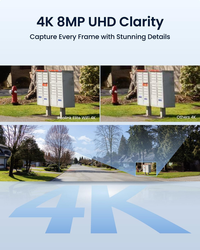 REOLINK 4K 8MP 180° Panoramic Security Camera with Dual-Lens, 2.4/5Ghz Dual-Band gallery
