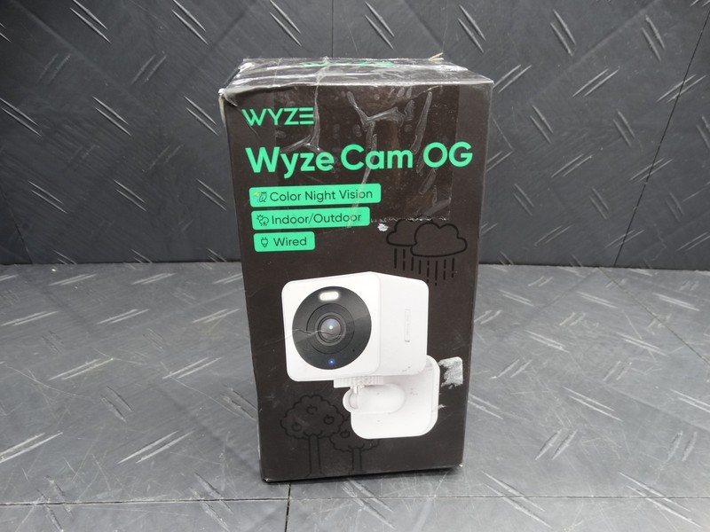 Wyze Cam OG Wired Indoor/Outdoor 1080p HD Smart Home Security Camera WYZECGSD