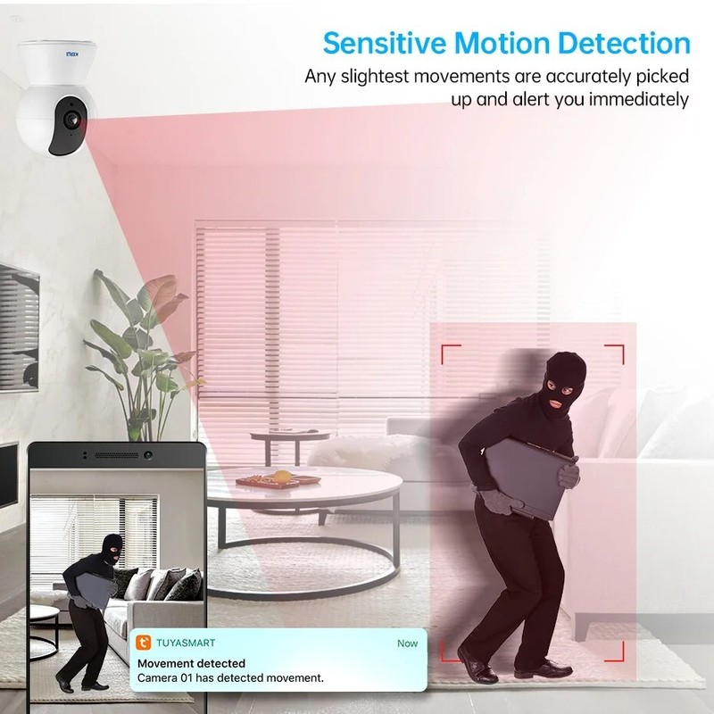 KERUI Smart 4K 5MP Mini IP Camera Wireless Indoor Surveillance with AI Tracking gallery
