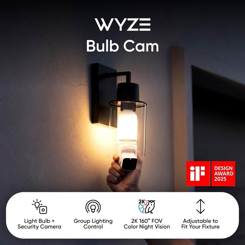 Smart Bulb Camera Set with 2K Resolution gallery