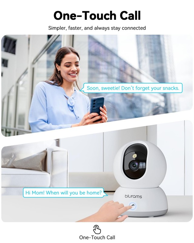 Cameras for Home Security 2K Pet App 360 PTZ 2-Way Talk Wi-Fi 6 8MP gallery