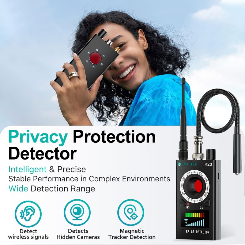 Hidden Camera Detector, Bug GPS Tracker Detector – RF Camera Finder for Hotel... gallery