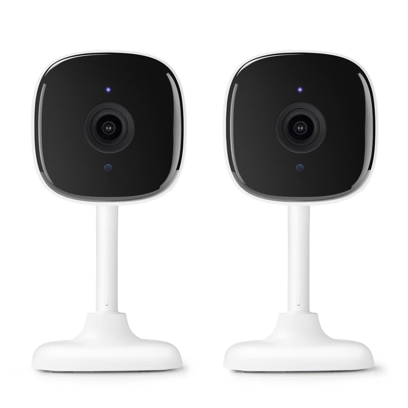 Indoor Camera 1080p Wi-Fi Security Cam W/ Night Vision White 2-Pack) gallery