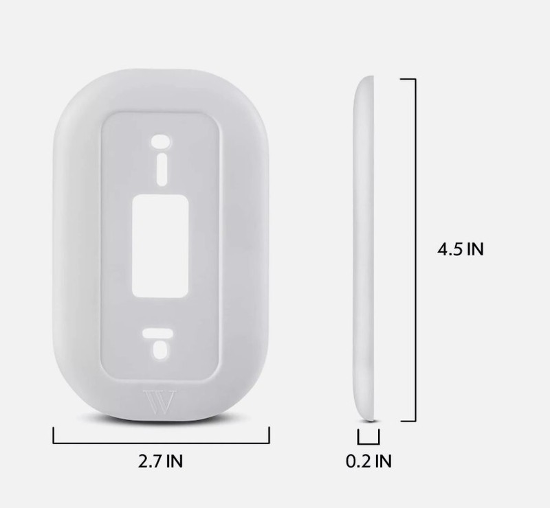 Wall Plate Mounting Bracket for Wyze Video Doorbell (White) gallery