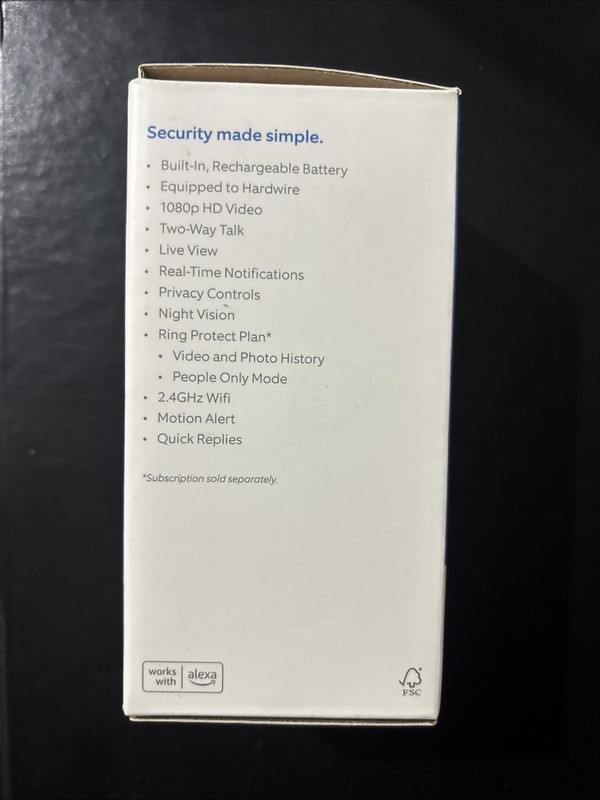 Ring Video Doorbell 2nd Generation Wi-Fi, 1080p HD Camera with Motion Detection gallery