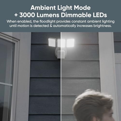 WYZE Floodlight Camera Pro LEDs 2.5K 180°Wide View Color Night Vision Class B gallery