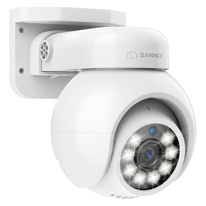 4K 8MP PoE IP Dome with Microphone/Audio, PT Outdoor Night Vision 100ft Water…