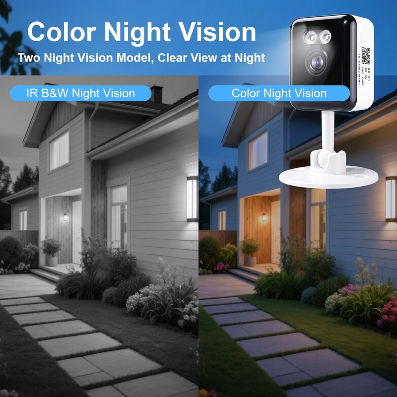 5G Wifi Home Security Camera Color Night Vision Cam 3MP2K Baby Pet Car Monitor gallery
