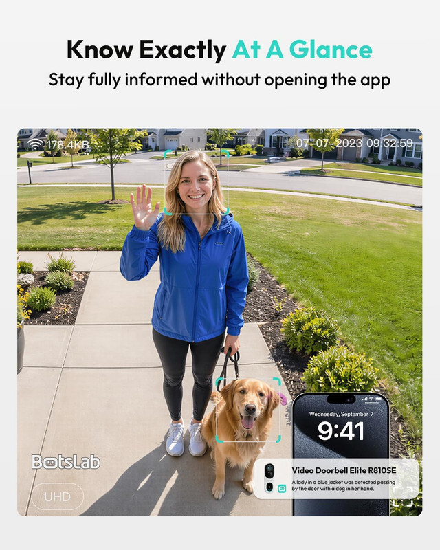 2K Doorbell Camera Wireless with Head-To-Toe View, No Monthly Fee, Video Doorbel gallery