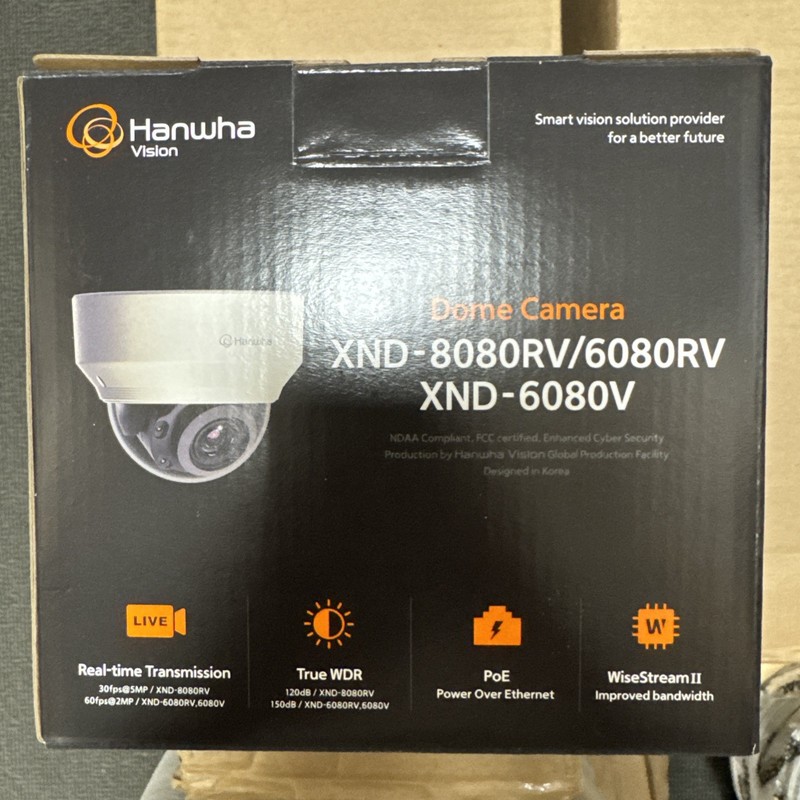 Hanwha Techwin WiseNet X XND-6080RV 2 Megapixel Network Security Camera USA!!!