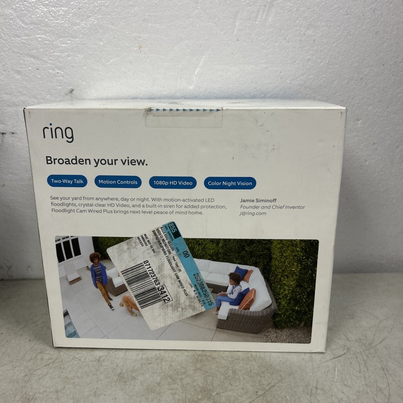 Ring Floodlight Cam Wired Plus Outdoor Wired Full HD Surveillance Camera - Black gallery