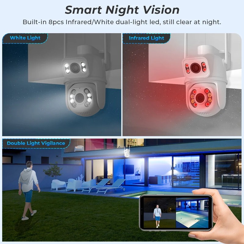 8MP PTZ WiFi IP Camera Security Protection Night Vision CCTV Surveillance Camera gallery