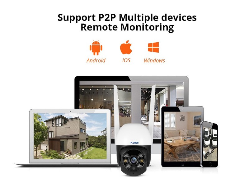 WiFi 8MP Surveillance Camera Outdoor Waterproof 6LED Enhanced Night Vision Cam gallery