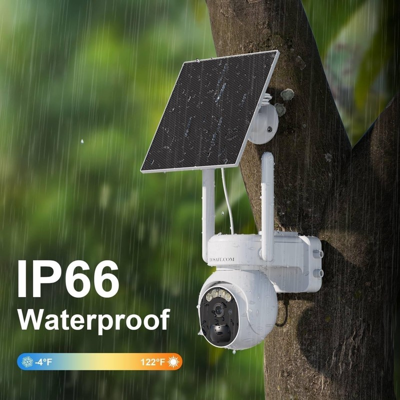 4G LTE Cellular Security Camera No WiFi 2K Solar Outdoor Night Vision SIM Card gallery