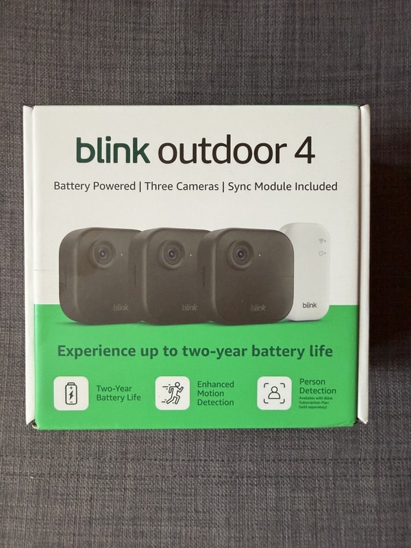 Blink Outdoor 4 Wireless Smart Security Camera, 3 Camera system BRAND NEW!