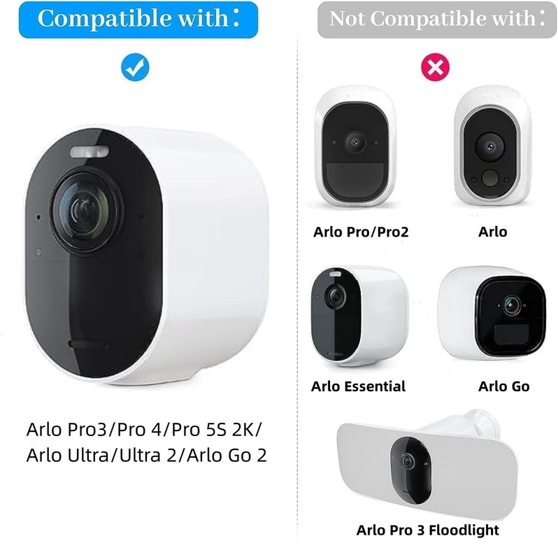 Outdoor & Indoor 2Pack Arlo Charger - 16ft Weatherproof Cable & Clips Included gallery