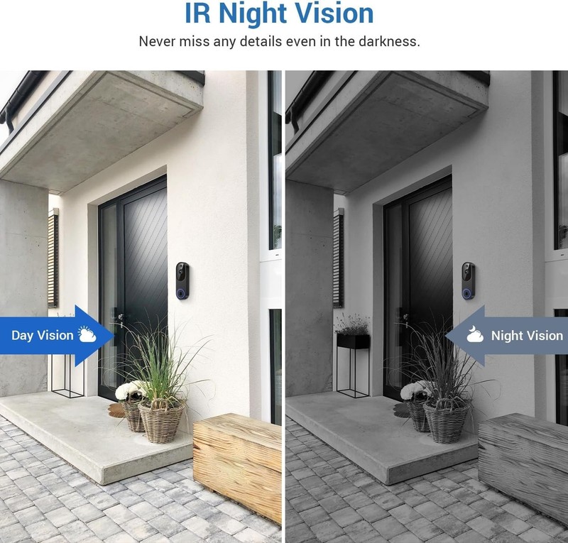 Elegant 1080P Home Security Doorbell Camera with AI Detection & Cloud Storage gallery