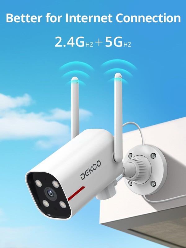 Sistema De 2 Wifi 1080P Camaras Seguridad Para Exterior Casa Interior Con Au... gallery