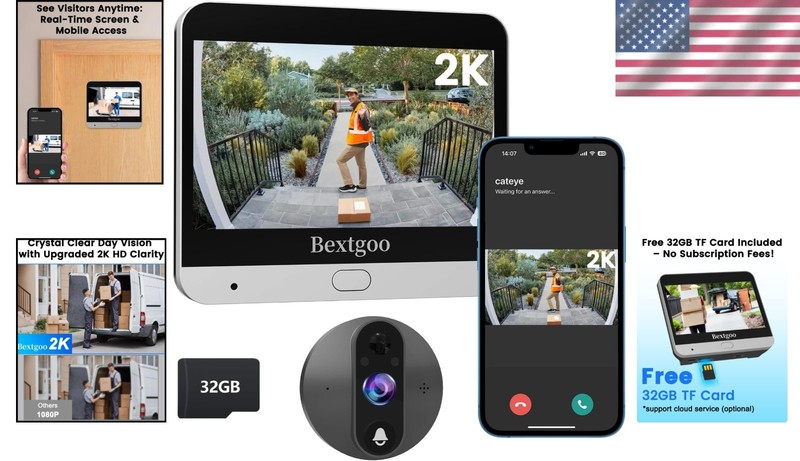 High-Resolution Peephole Camera for Home Surveillance gallery