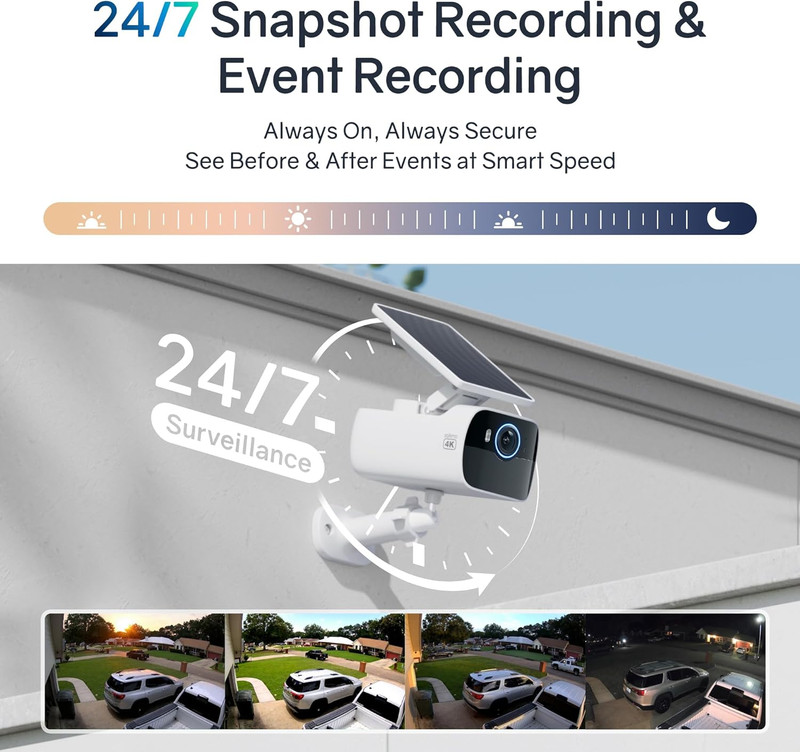4K Security Camera Wireless Outdoor, Cameras for Home Security with Adjustable S gallery