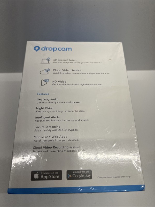 Dropcam HD Wi‑Fi Video Monitoring Camera – Factory Sealed – 720p HD Security Cam gallery