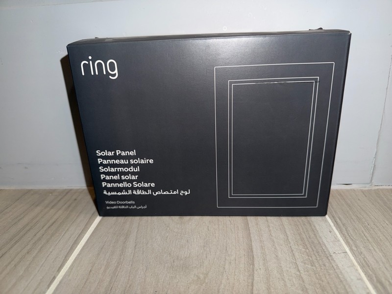 Ring Doorbell Solar Panel Fork Connector Black Model SF42E9 2.4W 5V DC