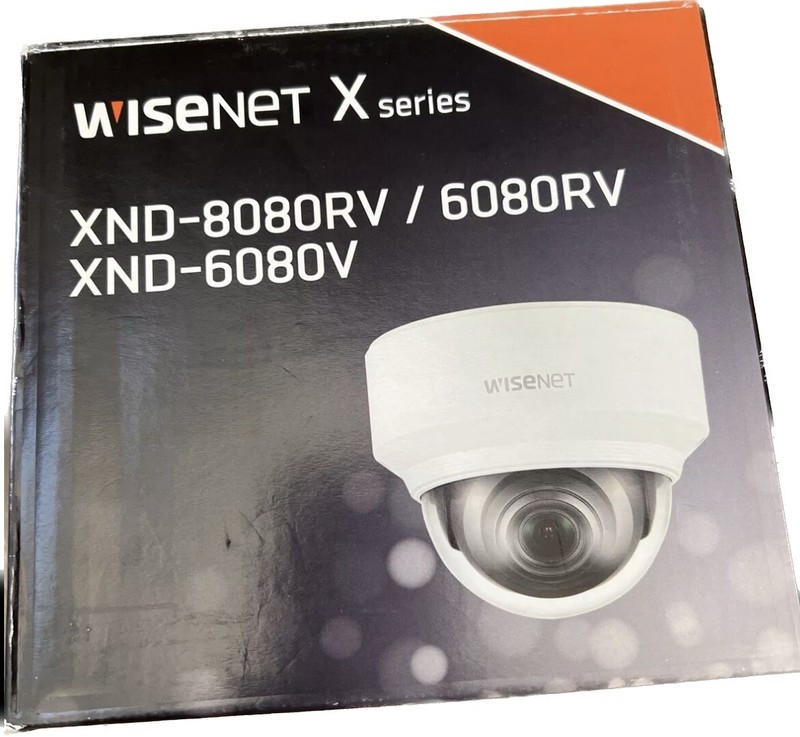Wisenet XND-6080RV Wired Outdoor/Indoor Dome Security Camera
