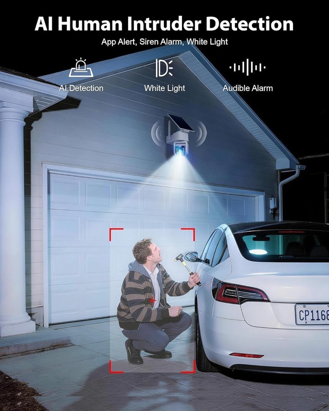 5G & 2.4G Wi-Fi Outdoor Camera Wireless,Solar Security Cameras Wireless Outdo... gallery