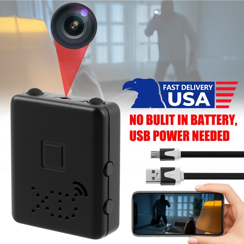 Mini WiFi Camera 1080P Remote View Night Vision Motion Detect for Home