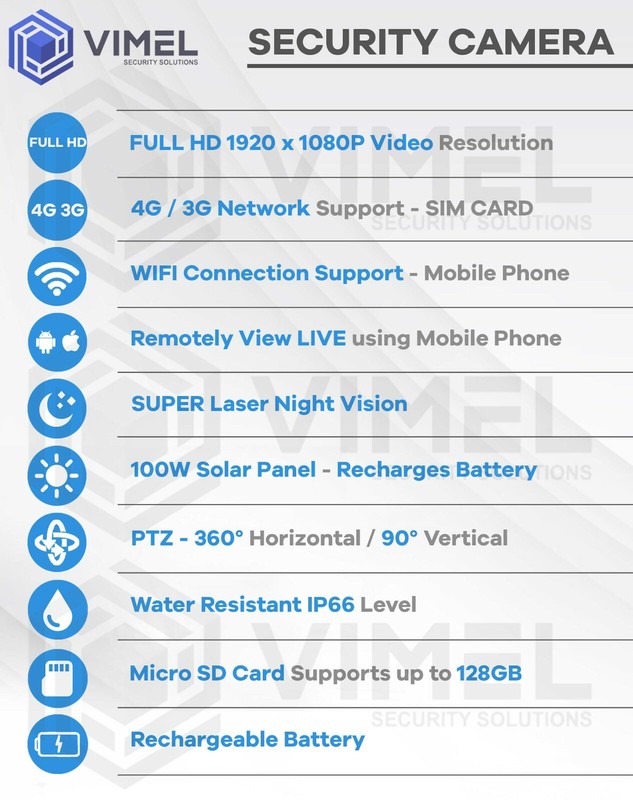 4G Solar Super Laser Night Vision Security Camera Outdoor PTZ 20X Optical Zoom gallery