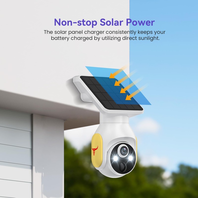 4G LTE Cellular Security Camera with Solar Panel, No WiFi, AI Motion Detectio... gallery