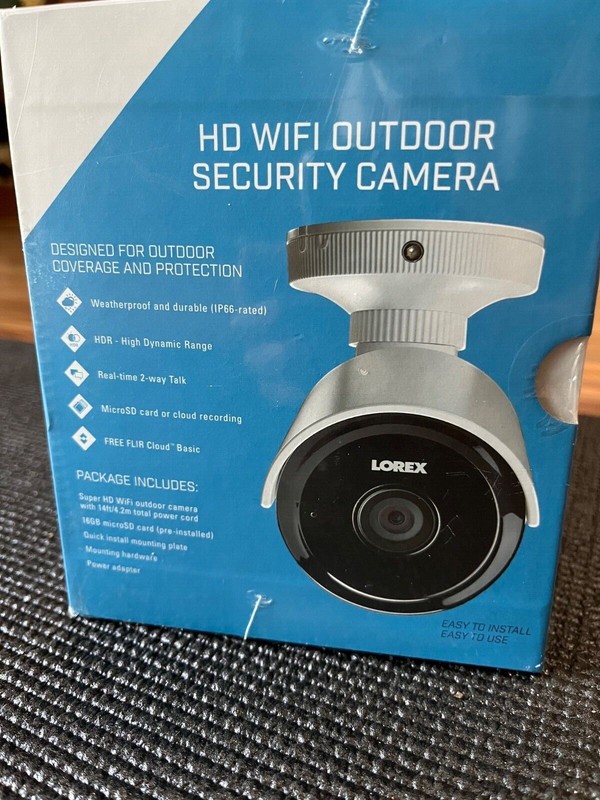 FLIR Lorex WiFi Outdoor Security Camera Super HD1080p Color Model FXC33V Sealed gallery