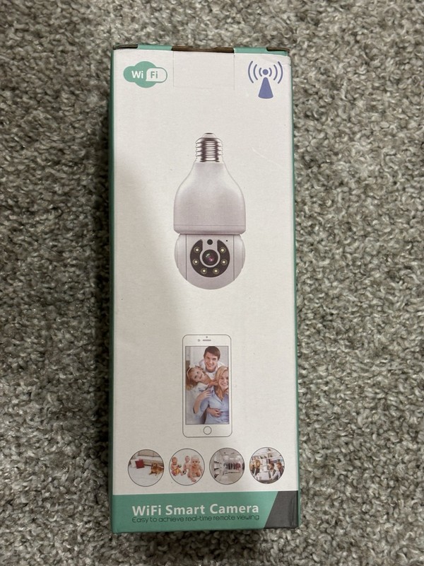 WiFi Light Bulb Camera WIFI6双频灯泡 PTZ 2-Way Audio Cloud Storage FHD Indoor