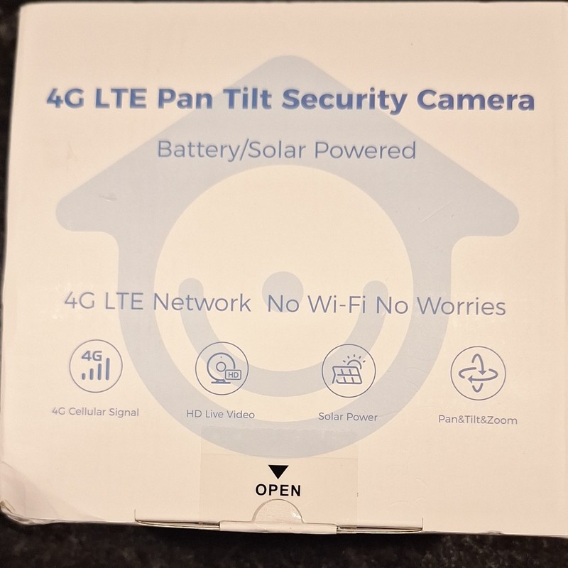 CAMO CQ1S 4G LTE Pan/Tilt Security Camera Night Vision PIR Battery Solar