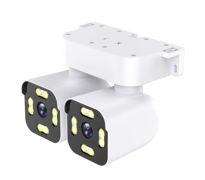 2.5K Dual Lens Outdoor Security Camera | Wired WiFi, Audio/Video, PTZ, Night Vis gallery