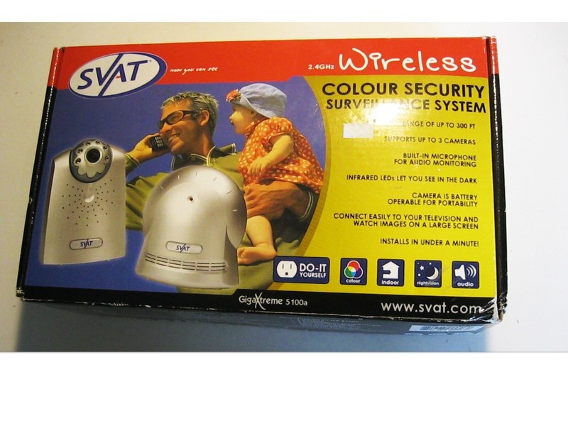 SVAT Color Security Surveillance System Wireless GX 5100a READ!!!!!!!